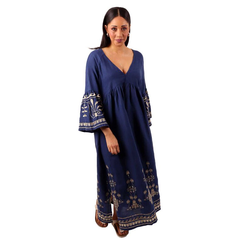 Aether Concept Navy Gold Dress image number 0